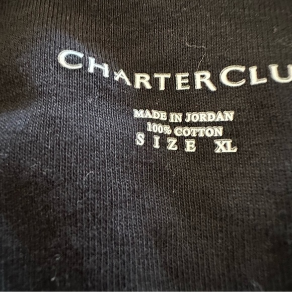 Charter Club Black Cotton Cardigan - Picture 4 of 4